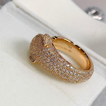 [Amore Jewels]PANTHERE PINK GOLD DIAMOND RING