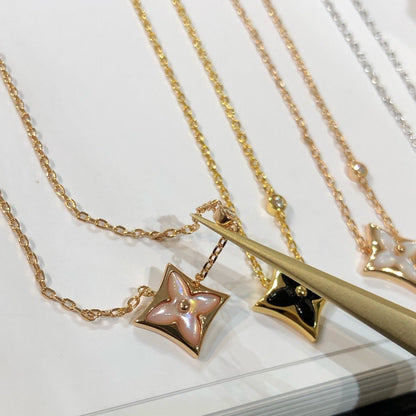 [Amore Jewels]STAR BLACK MOP NECKLACE