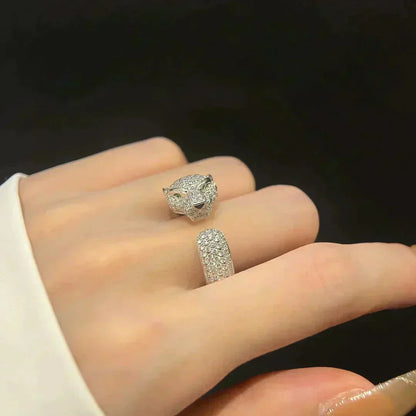 [Amore Jewels]PANTHERE 5.5MM ALL DIAMOND RING