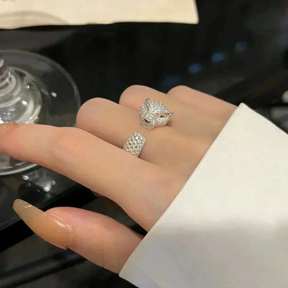 [Amore Jewels]PANTHERE 5.5MM ALL DIAMOND RING