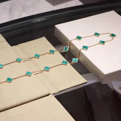 [Amore Jewels]CLOVER 20 MOTIFS MALACHITE GOLD