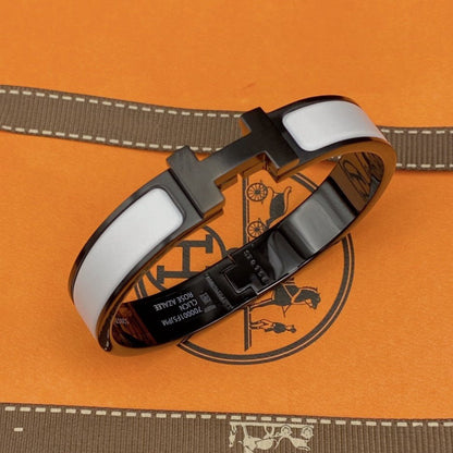 [Amore Jewels]H BRACELET 12MM BLACK WHITE CERAMIC