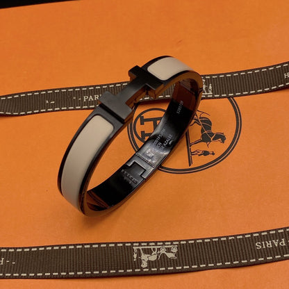 [Amore Jewels]H BRACELET 12MM BLACK BEIGE CERAMIC