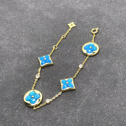 [Amore Jewels]STAR AND SUN TURQUOISE 4 MOTIFS 3 DIAMONDS