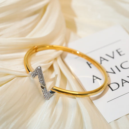 [Amore Jewels]VOLTE UPSITE DOWN GOLD DIAMOND BRACELET
