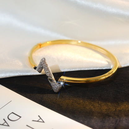 [Amore Jewels]VOLTE UPSITE DOWN GOLD DIAMOND BRACELET