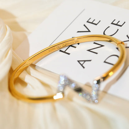 [Amore Jewels]VOLTE UPSITE DOWN GOLD DIAMOND BRACELET