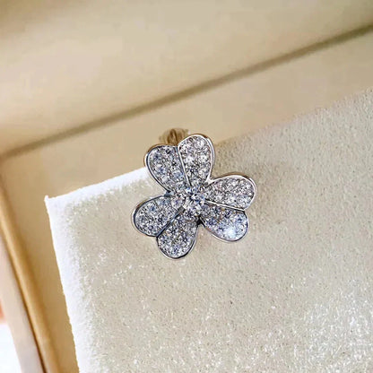 [Amore Jewels]CLOVER COMOS DIAMOND EARRINGS SILVER
