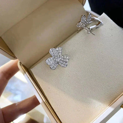 [Amore Jewels]CLOVER COMOS DIAMOND EARRINGS SILVER