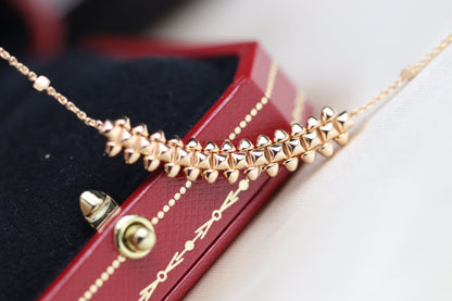 [Amore Jewels]CLASH PINK GOLD NECKLACE