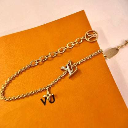 [Amore Jewels]LOGO STAR MOTIF GOLD BRACELET