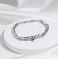 [Amore Jewels]KELLY CHAIN SILVER DIAMOND BRACELET