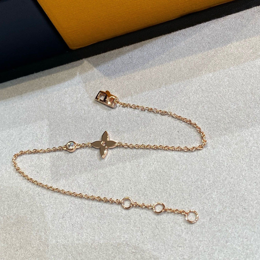 [Amore Jewels]STAR DIAMOND PINK GOLD BRACELET