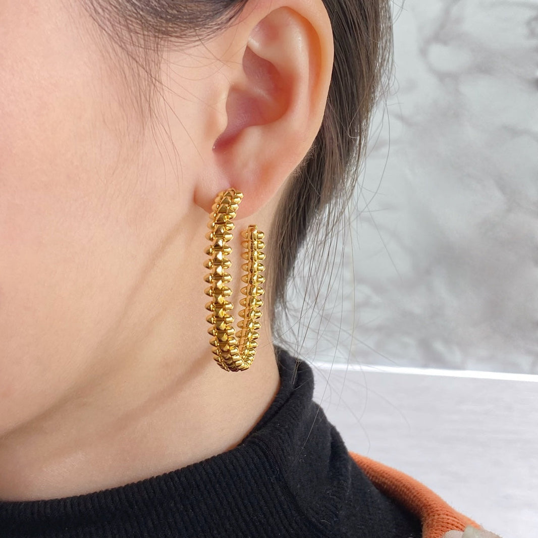 [Amore Jewels]CLASH HOOP EARRINGS