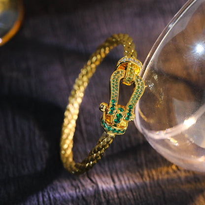 [Amore Jewels]FORCE 10 GOLD GREEN DIAMOND PAVED