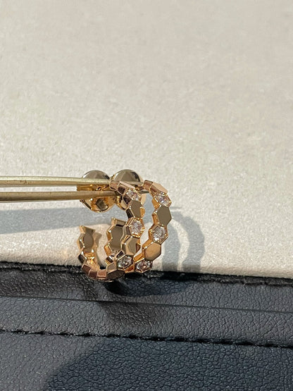 [Amore Jewels]Hollow Design Four-Leaf Clover Flower Shape Ring
