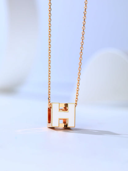 [Amore Jewels]H CAGE PINK GOLD NECKLACE