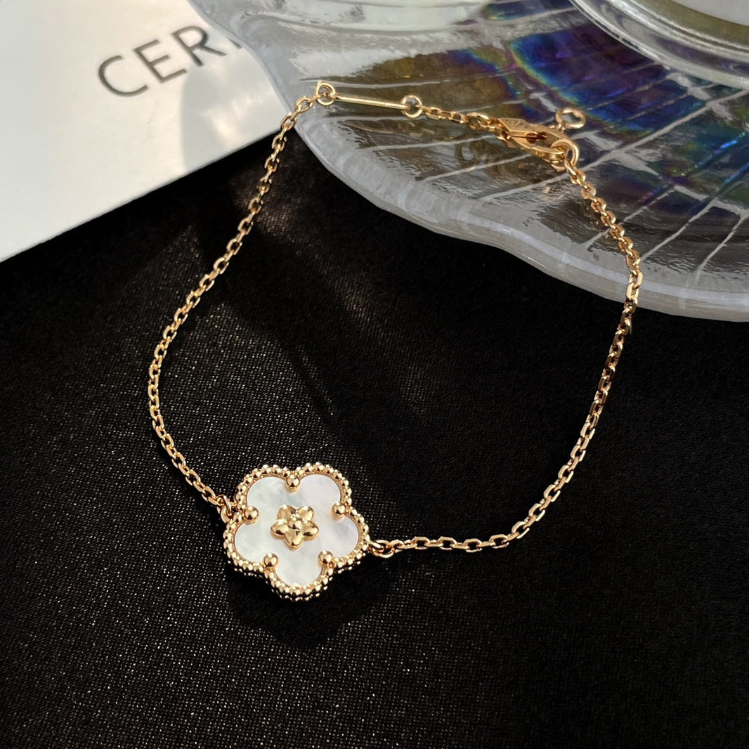 [Amore Jewels]LUCKY SPRING ROSE GOLD MOP BRACELET