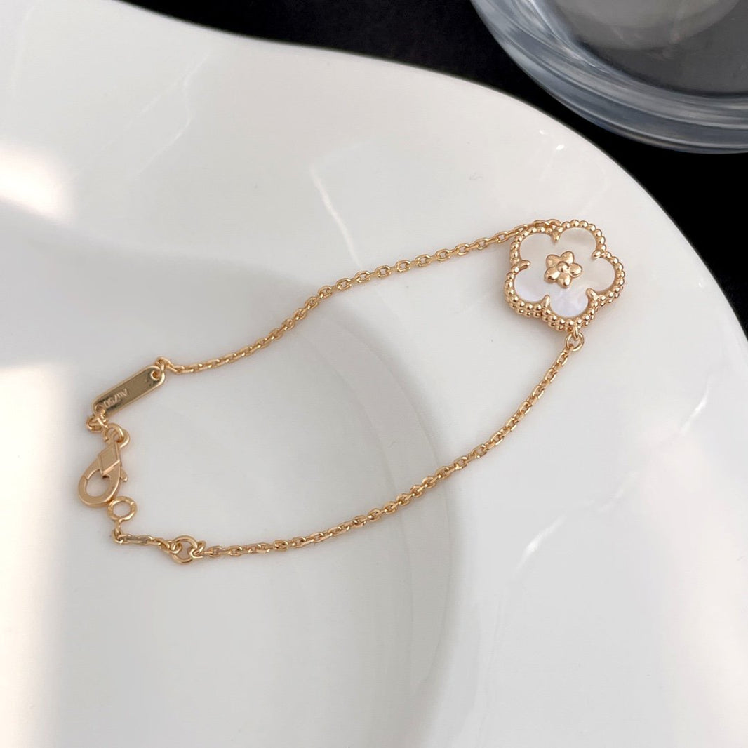 [Amore Jewels]LUCKY SPRING ROSE GOLD MOP BRACELET