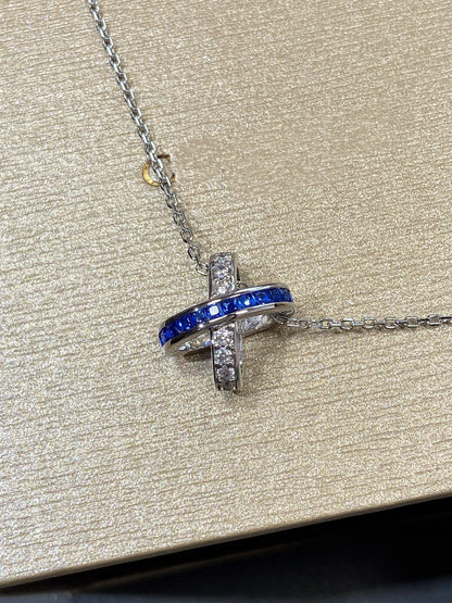 [Amore Jewels]LIENS DIAMOND SILVER NECKLACE