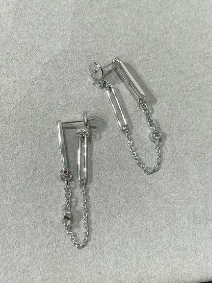 [Amore Jewels]CHAINE CHAOS DIAMOND DROP EARRINGS