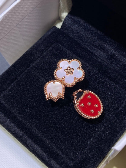 [Amore Jewels]LUCKY 3 MOTIF ROSE GOLD RING
