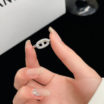 [Amore Jewels]RONDE SMALL SILVER DIAMOND RING