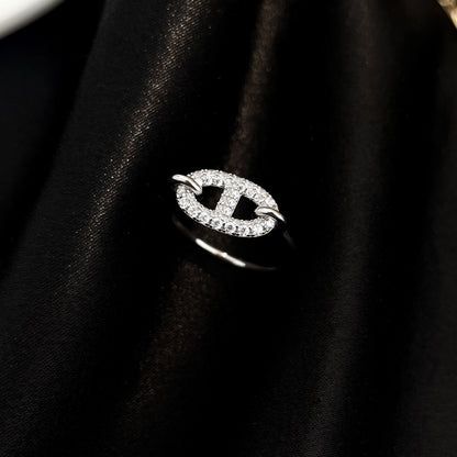 [Amore Jewels]RONDE SMALL SILVER DIAMOND RING