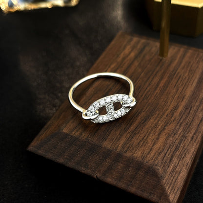 [Amore Jewels]RONDE SMALL SILVER DIAMOND RING