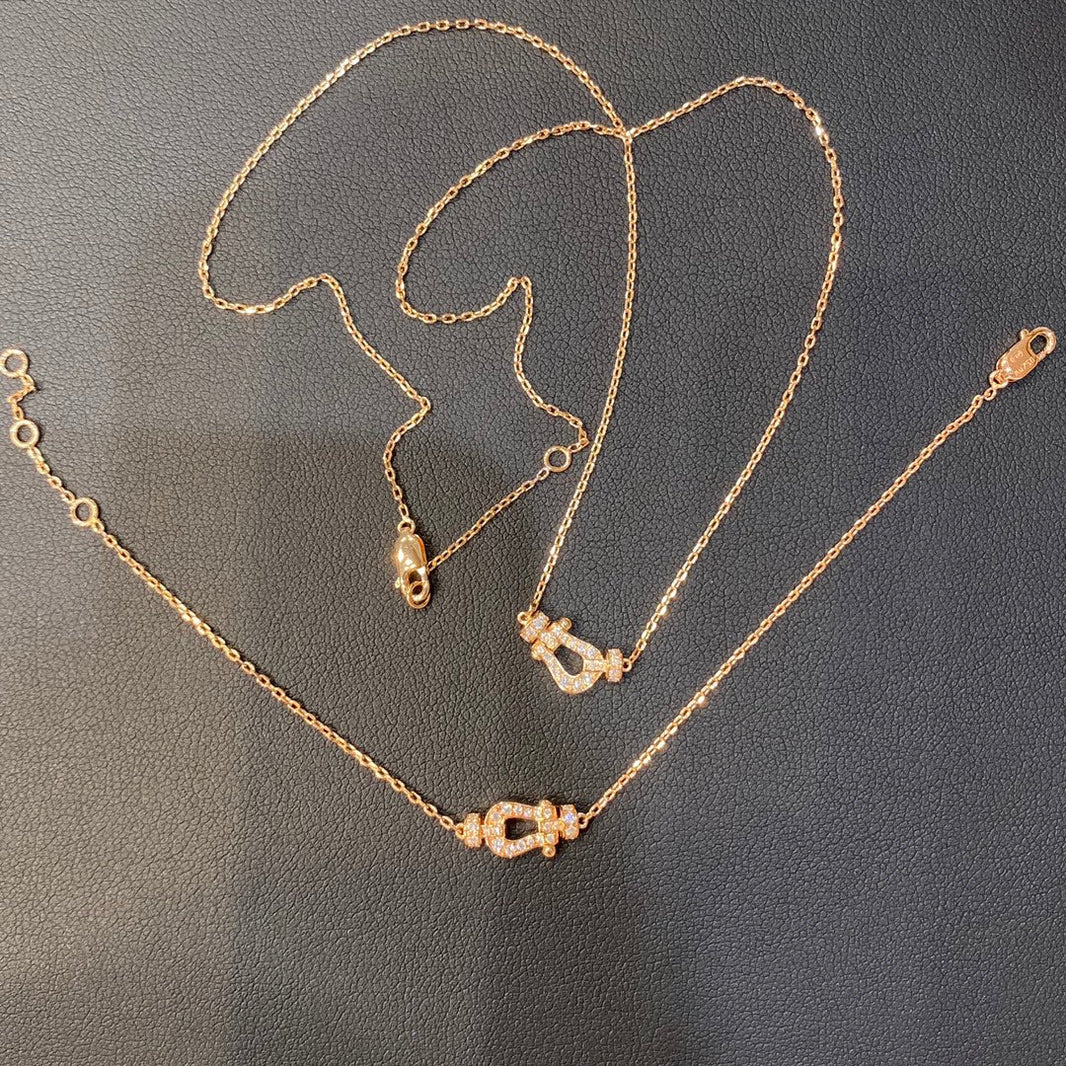 [Amore Jewels]FORCE 10 DIAMOND PINK GOLD NECKLACE MINI MODEL