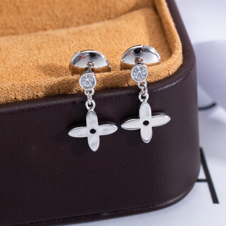 [Amore Jewels]VIDYLLE SILVER DIAMOND MINI DROP EARRINGS