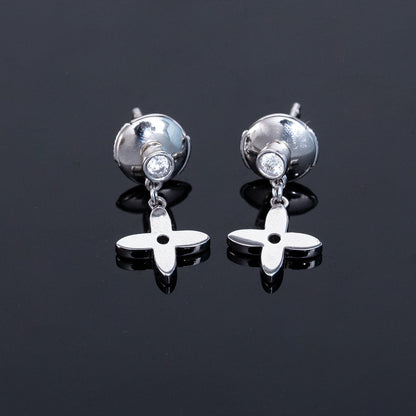 [Amore Jewels]VIDYLLE SILVER DIAMOND MINI DROP EARRINGS