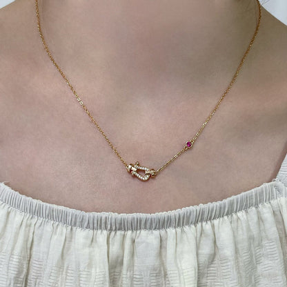 [Amore Jewels]FORCE 10 DIAMOND PINK GOLD NECKLACE