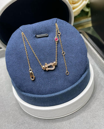 [Amore Jewels]FORCE 10 DIAMOND PINK GOLD NECKLACE