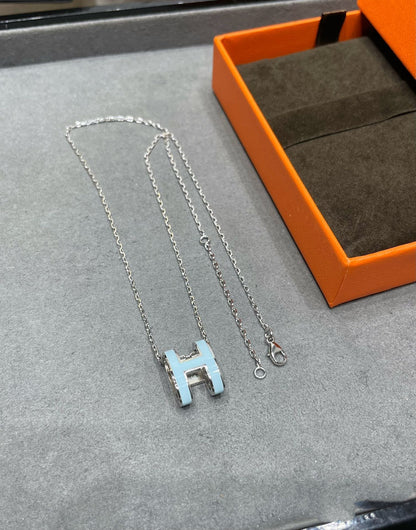 [Amore Jewels]POP H SKY BLUE NECKLACE