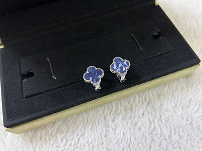 [Amore Jewels]CLOVER PIETERSITE MEDIUM STUD EARRINGS