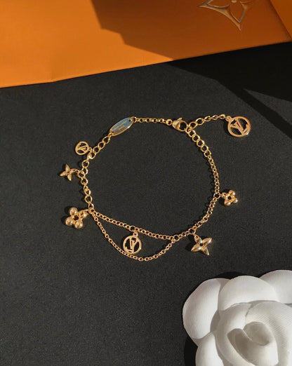 [Amore Jewels]BLOOMING PINK GOLD MOP BRACELET