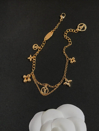 [Amore Jewels]BLOOMING PINK GOLD MOP BRACELET