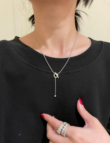 [Amore Jewels]FINESSE SILVER DIAMOND NECKLACE