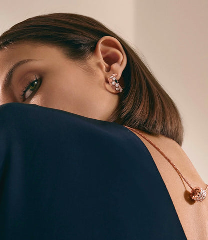 [Amore Jewels]BEE LOVE DIAMOND HOOP EARRINGS