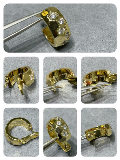 [Amore Jewels]BEE LOVE DIAMOND HOOP EARRINGS