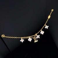 [Amore Jewels]LOGO 6 MOTIF STAR AND SUN GOLD BRACELET