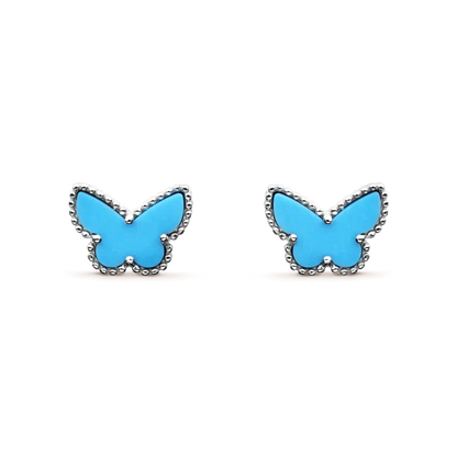 [Amore Jewels]BUTTERFLY TURQUOISE EARRINGS SILVER