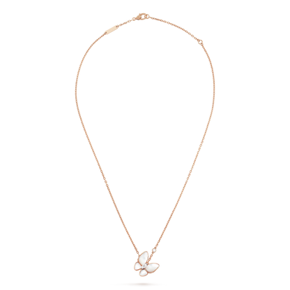[Amore Jewels]BUTTERFLY MOP DIAMOND NECKLACE
