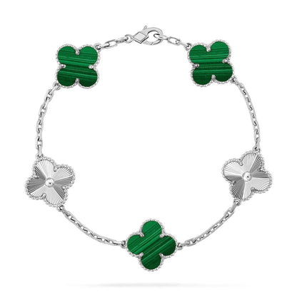 [Amore Jewels] CLOVER 5 MOTIF MALACHITE BRACELET COLLECTION