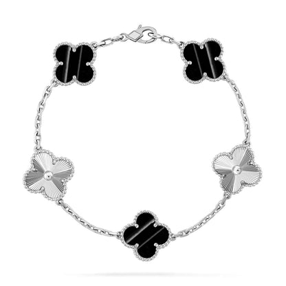 [Amore Jewels] CLOVER 5 MOTIF PULSAR STONE BRACELET COLLECTION