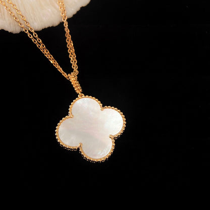 [Amore Jewels]CLOVER 25MM MOP LARGE PENDANT NECKLACE