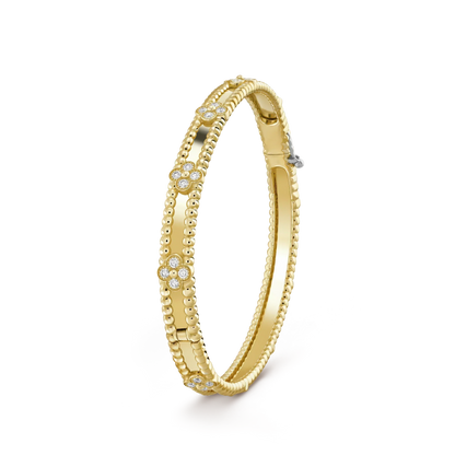 [Amore Jewels]CLOVER BRACELET 4MM DIAMONDS