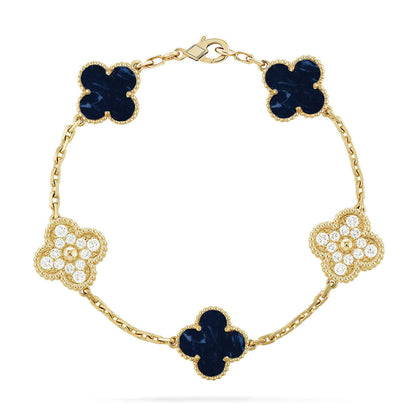 [Amore Jewels]CLOVER 5 MOTIF PIETERSITE BRACELET COLLECTION