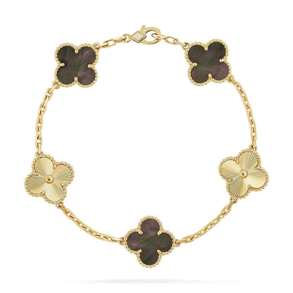 [Amore Jewels] CLOVER 5 MOTIF GRAY MOP BRACELET COLLECTION